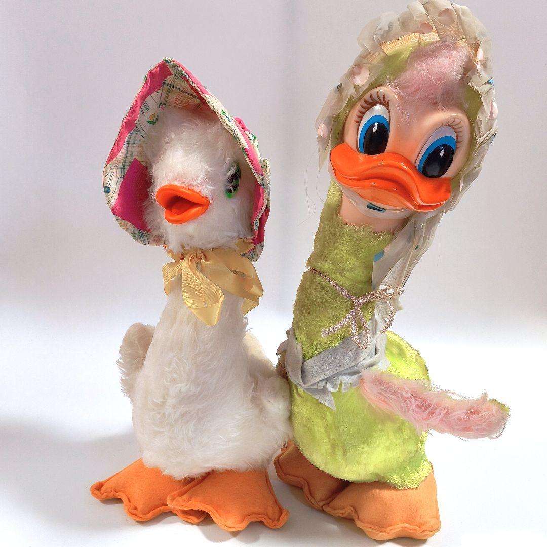 ビンテージ ラシュトン ダック ぬいぐるみ レースのバブーシュカ