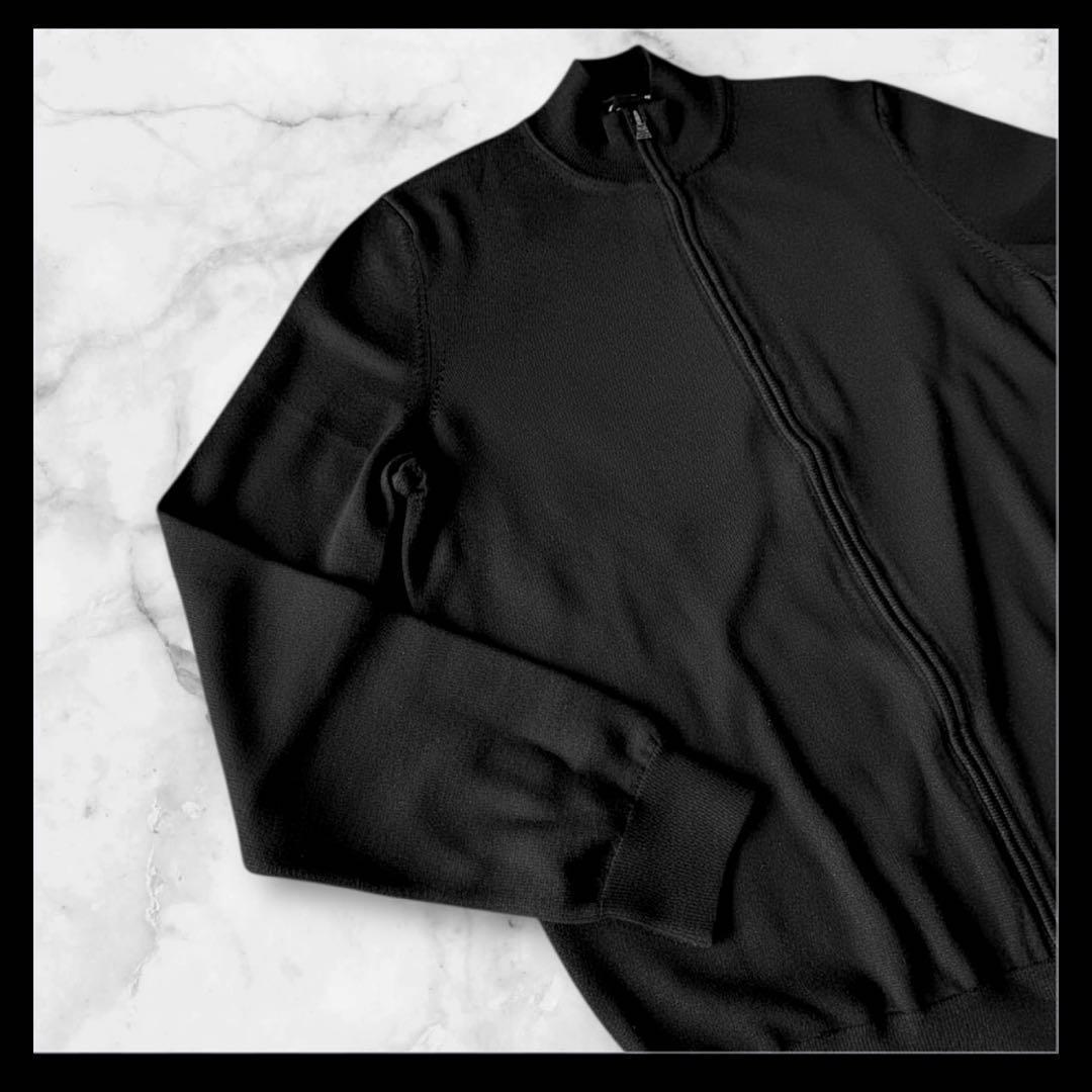 BOSS ボス ドライバーズニット ジップアップ カーディガン メリノウール