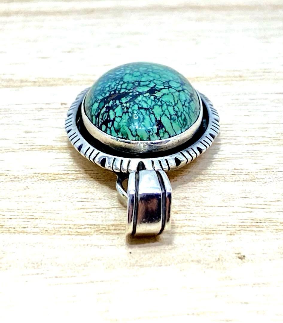 【P.A.Smith】ターコイズ ペンダントトップ ナバホ族 スターリングSV