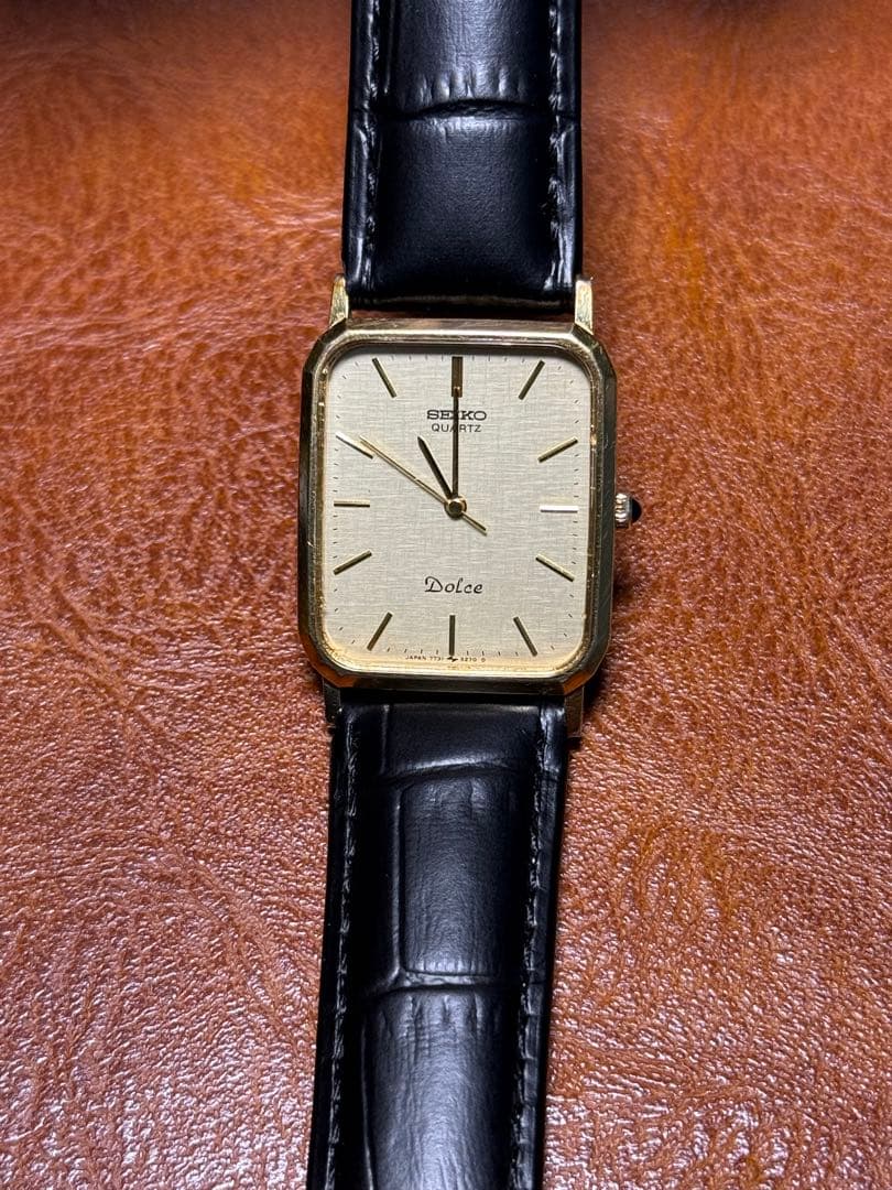 A117 希少 稼動品 SEIKO DOLCE スクエア型 80年代ヴィンテージ - メルカリ