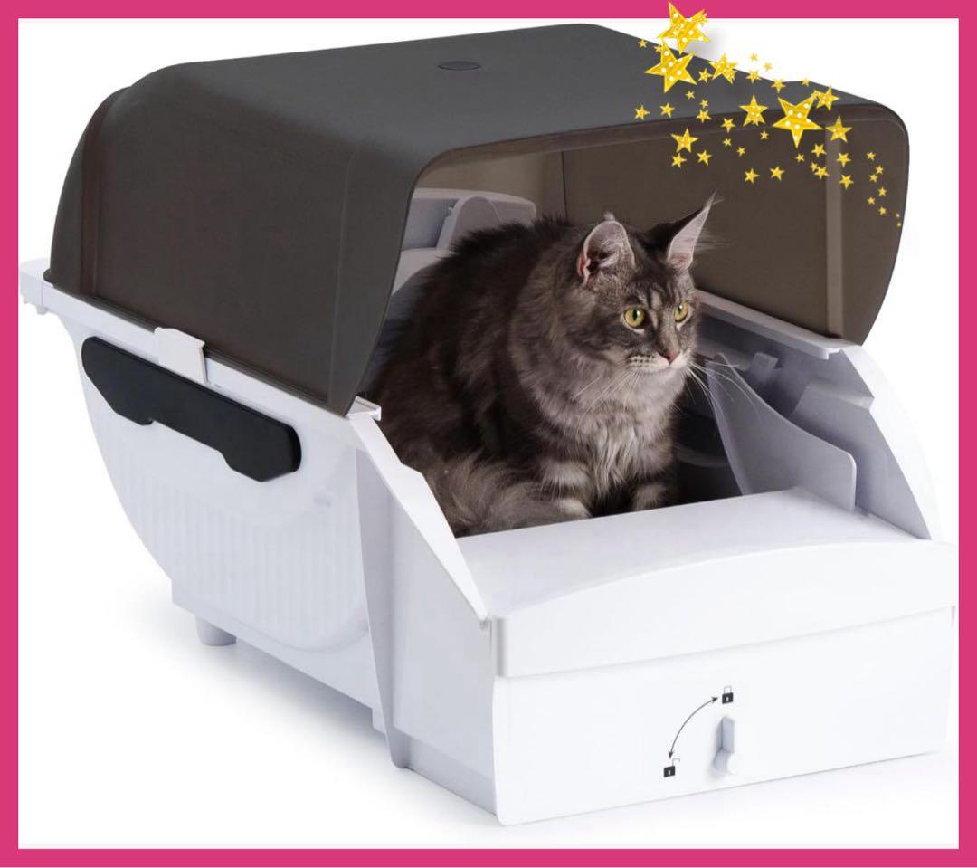 トイレ 猫 トイレ 自動 大型: 全自動 ネコトイレ 大型猫用 猫のトイレ 多頭 Amazon | 猫 トイレ 自動 全自動猫トイレ 多頭飼い対応 多重防護 安全