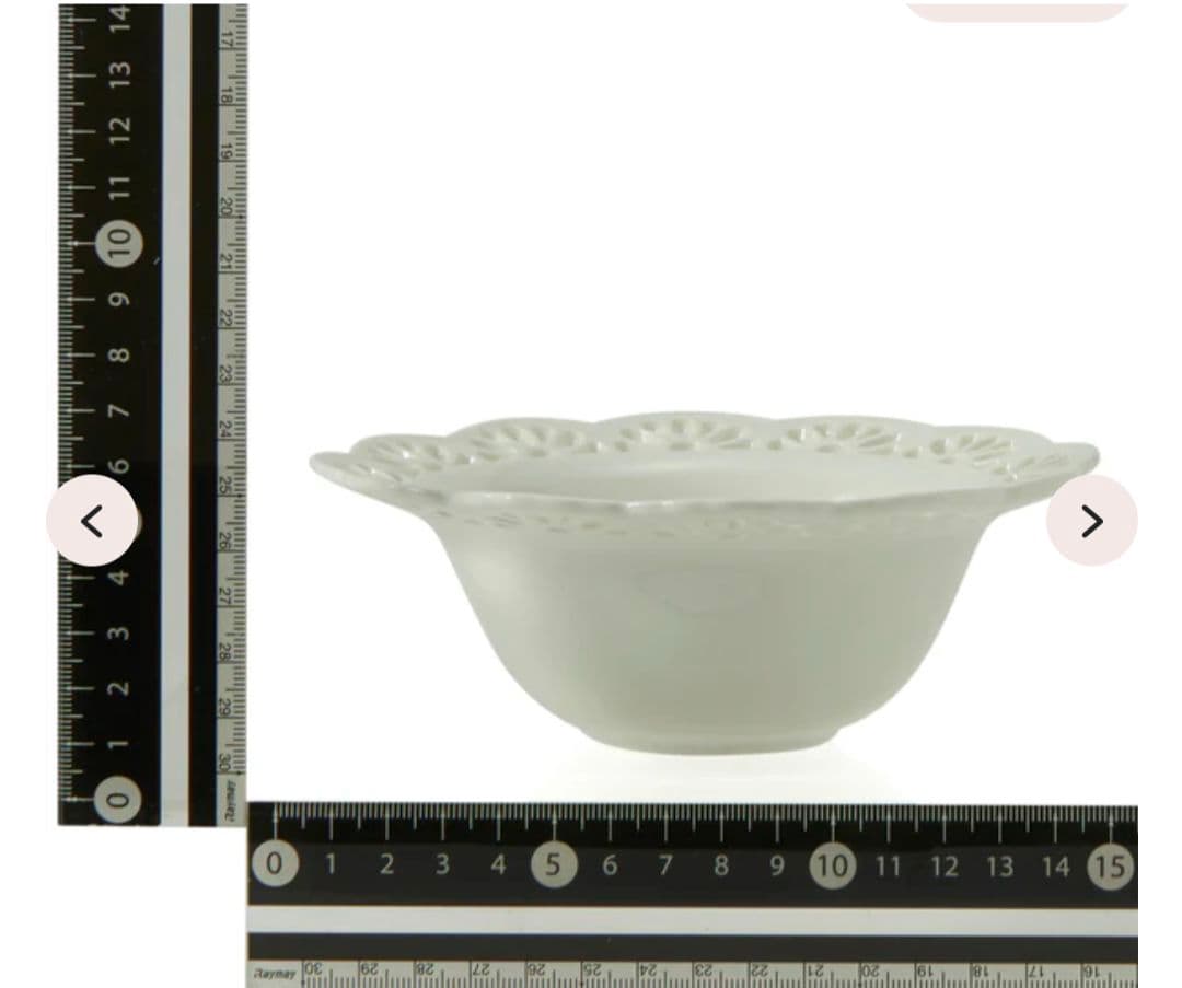 Francfranc パニエレースホワイトプレート＆ボールペアセット新品未