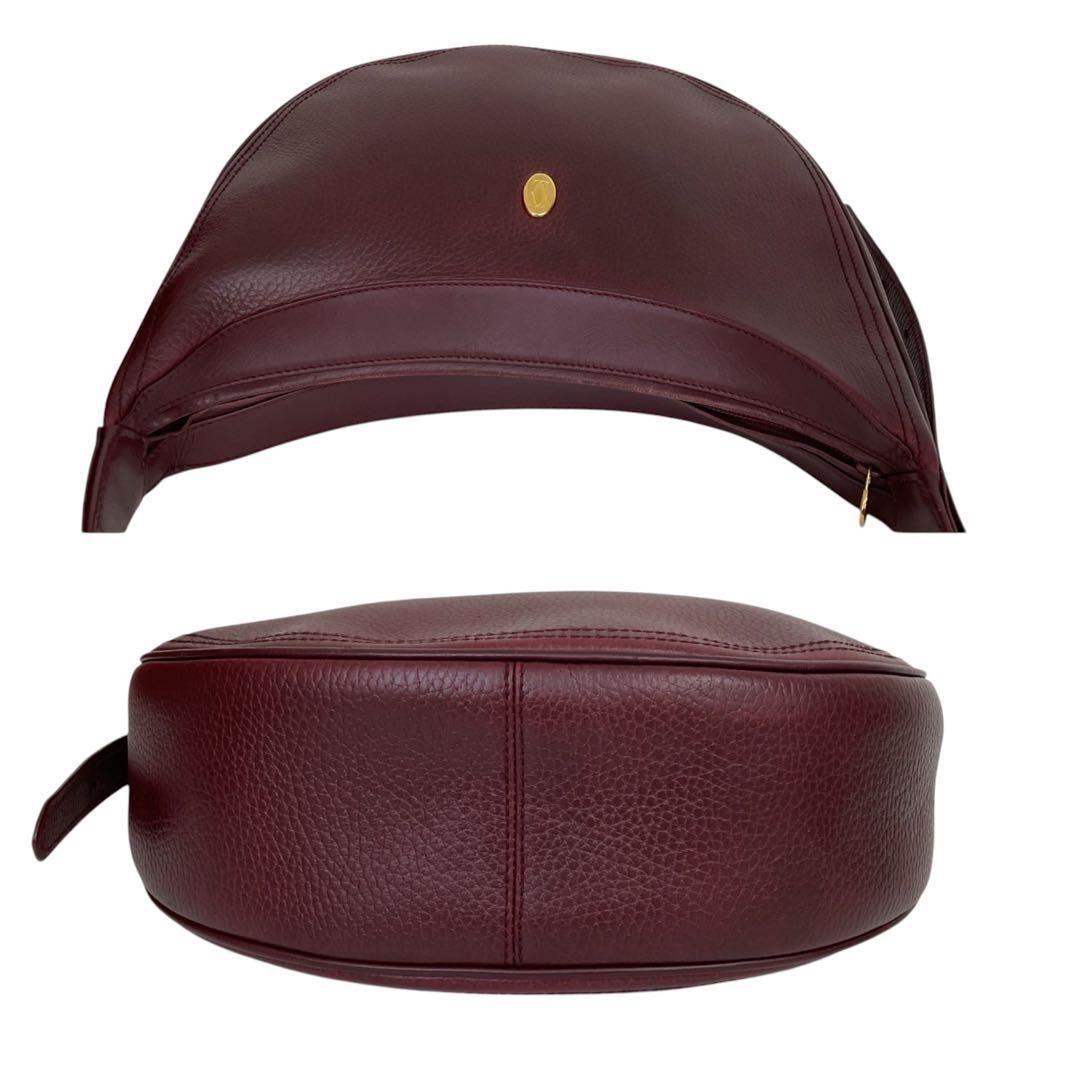 美品】希少 カルティエ マストライン ショルダーバッグ ハーフムーン