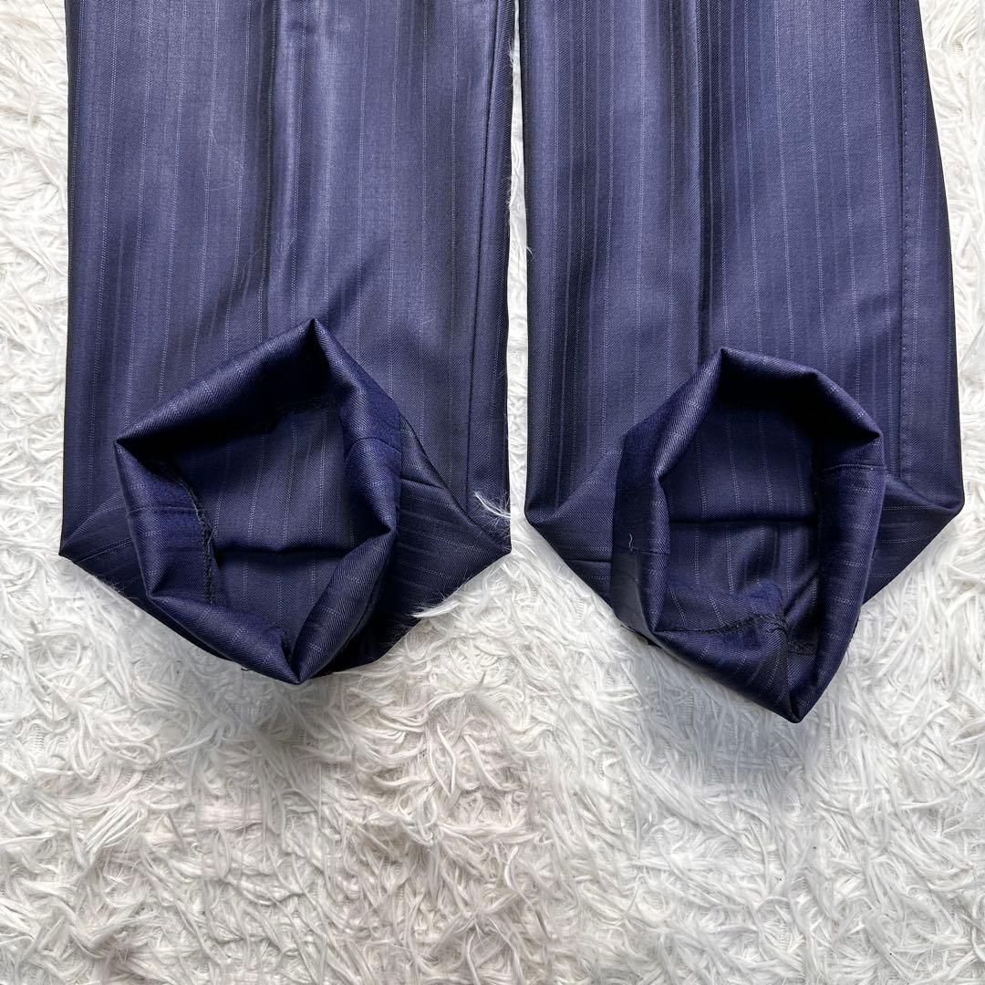 希少 現行 極美品 ポールスミス ドーメル 光沢 花柄 3ピース ネイビー