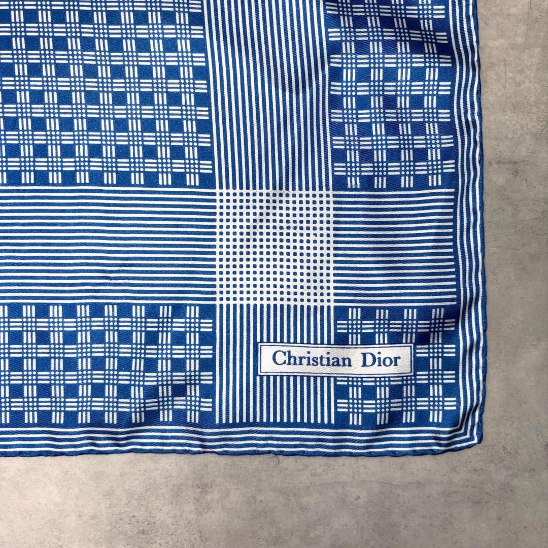 クリスチャンディオール ミニスカーフ ポケット チーフ シルクDior
