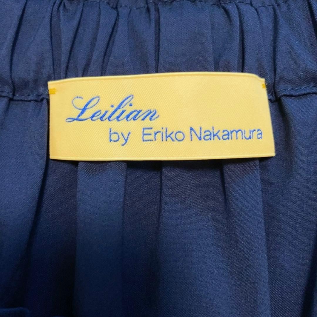 美品】レリアン 中村江里子 大きいサイズ ギャザーブラウス バルーン