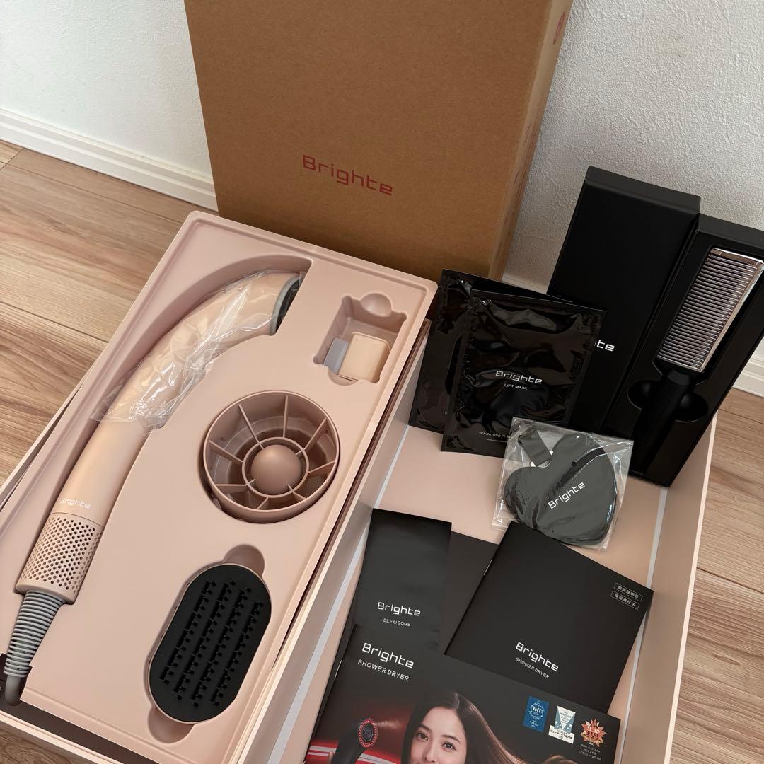 超美品・即日発送可】Brighte シャワードライヤー ピンク - メルカリ