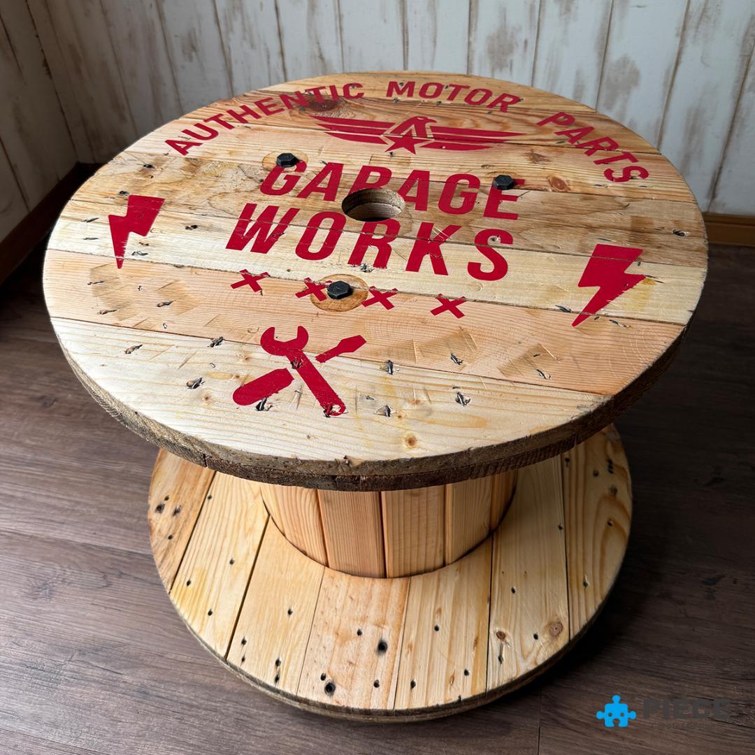 ケーブルドラム 電線ドラム テーブル アメリカン インテリア ガレージ GW① ケーブルドラム 電線ドラム テーブル アメリカン インテリア ガレージ