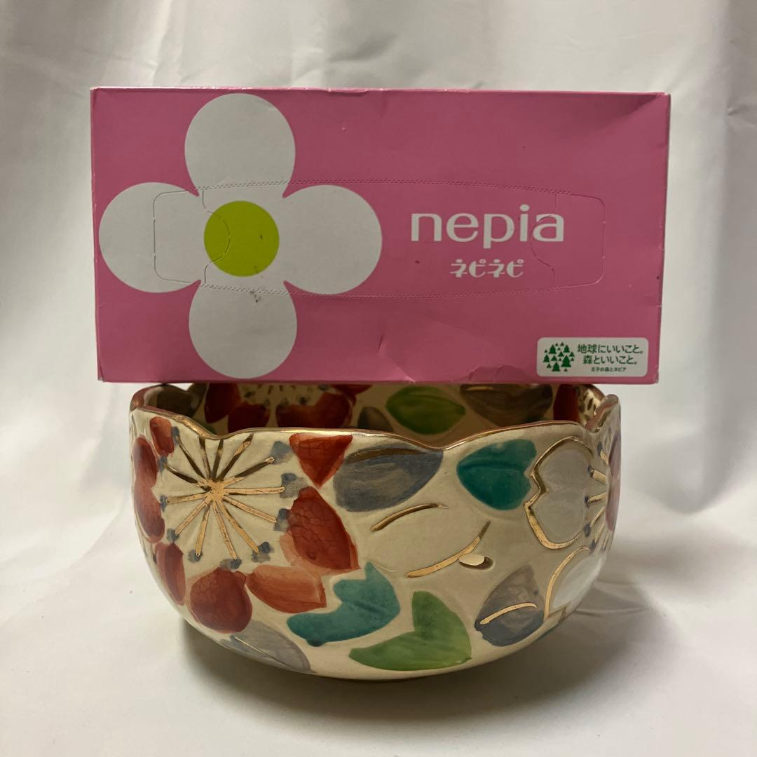 未使用 清水焼 雲楽 菓子鉢 大鉢 山茶花 桜 京焼 - メルカリ