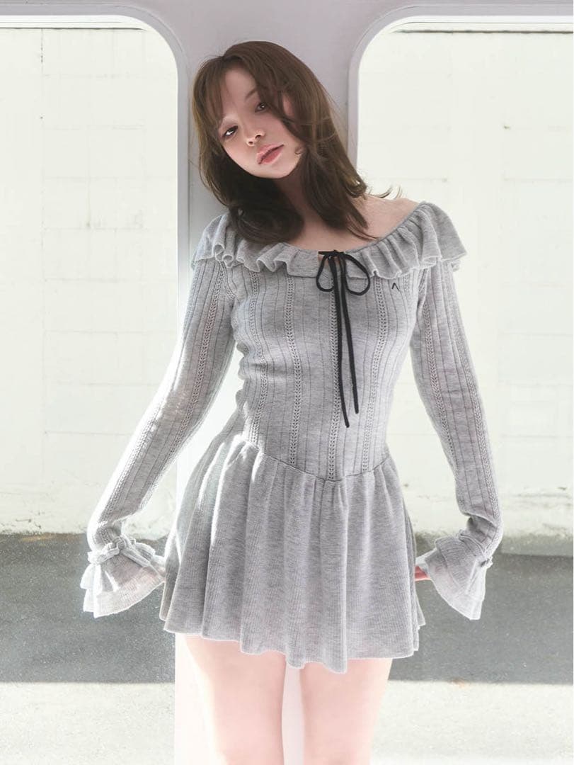 andmary アンドマリー Hana knit mini dress - メルカリ