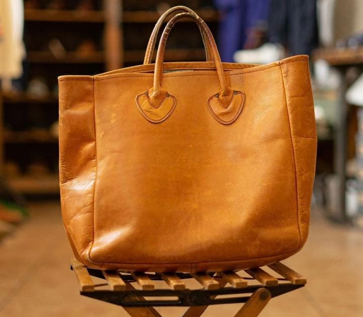 名作 L.L.Bean レザートートバッグ 筆記体タグ - メルカリ