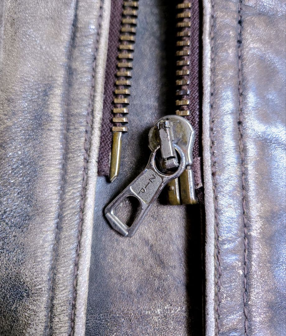 40s ヴィンテージ ダブル ライダース コート モーターサイクル