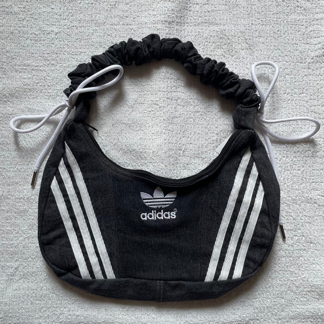 adidas リメイク 古着 バッグ デニム アディダス 再構築 - メルカリ