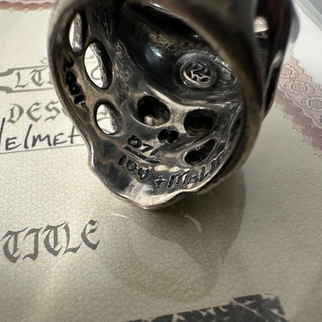 Travis Walker Helmet Skull Ring 21号 保証書付 - メルカリ