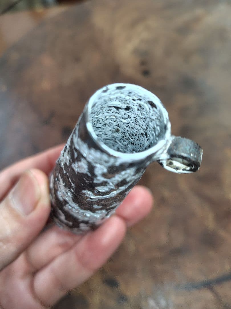 大山求さん　作品　2点セット　作家　鉄 皿　一輪挿し