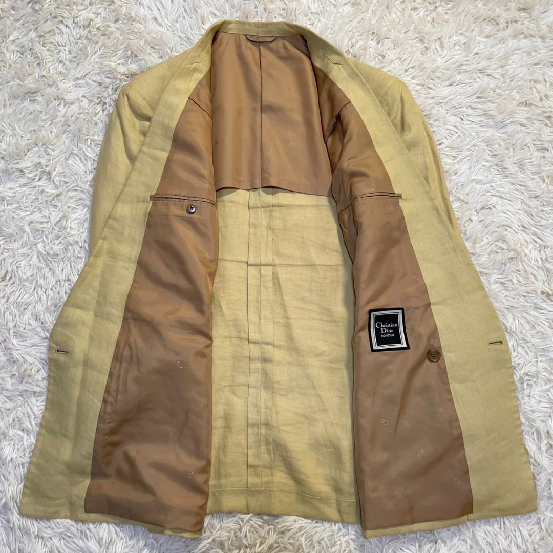 希少XL✨ディオール セットアップ ダブル お洒落スーツ CD リネン 菅田