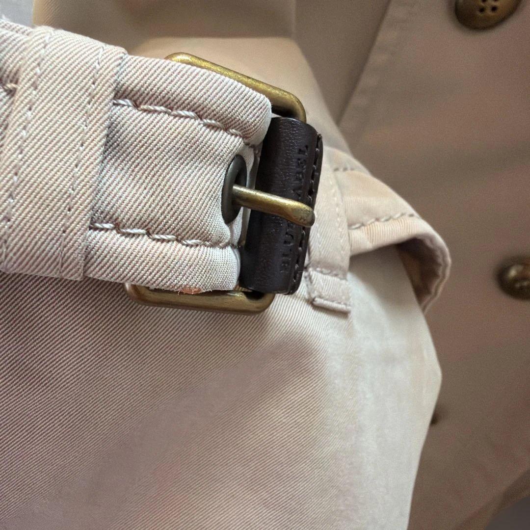 バーバリー ブルーレーベル トレンチコート 38 ベージュ ノバチェック