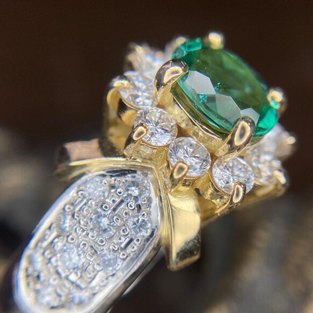 天然 パライバトルマリン 0.64ct×0.72ct P/K 中宝研ブラジル ￼