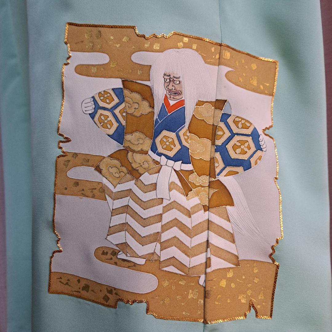 ハンドメイド】着物リメイクAラインドレス 元禄能装束柄 超極上柄 色