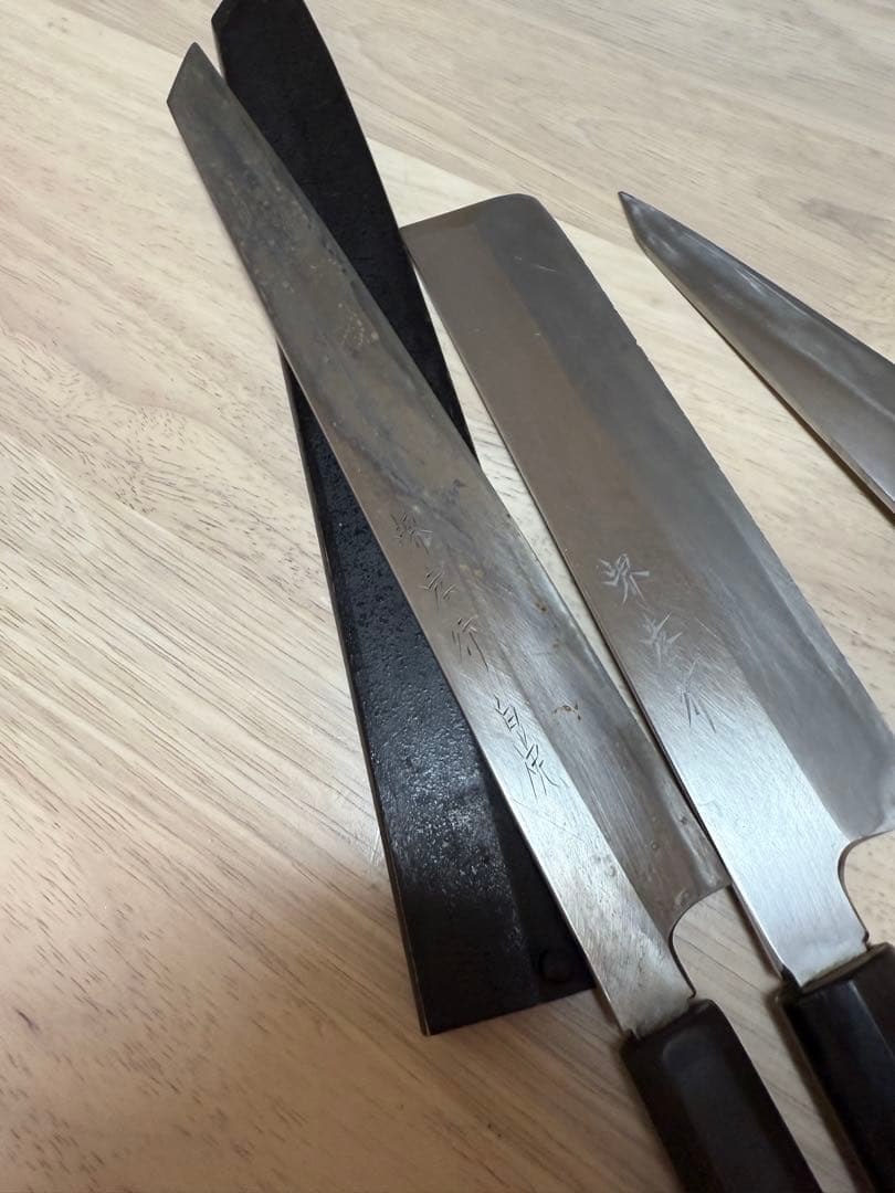 堺孝行　白虎　薄刃　洋出刃セット 楽天市場】堺孝行白虎 柳刃 240mm 白一鋼 塗り鞘付 片刃 #02203青木