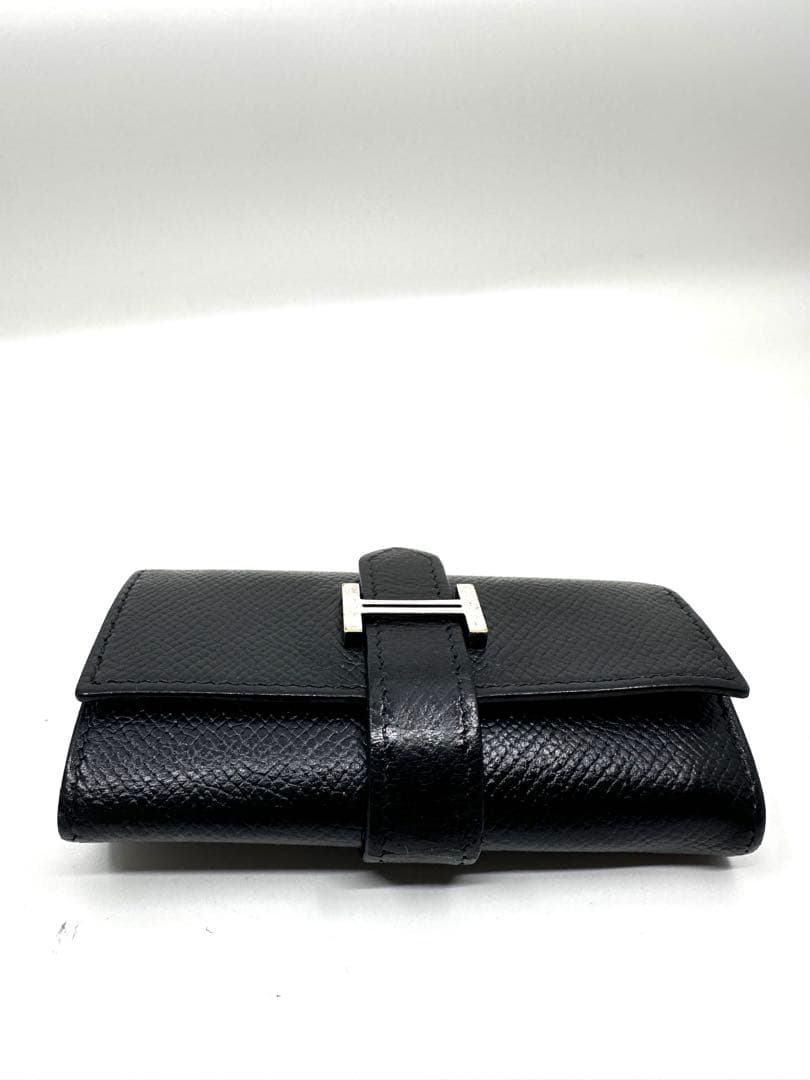 美品】▢I 刻印 エルメス キーケース べアン 4連 レザー（362_35