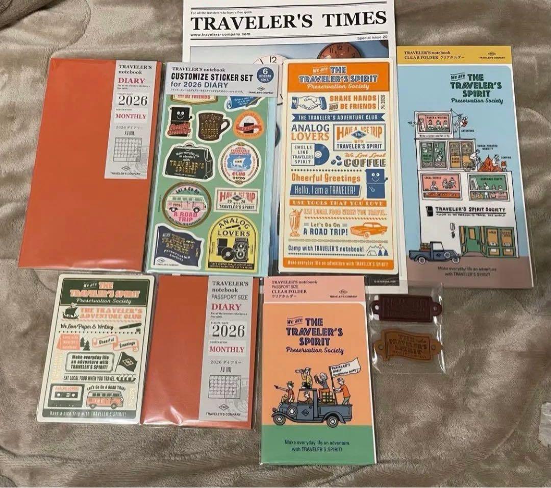 トラベラーズノート 2026 マンスリー 限定レザータグ 下敷き ステッカー 楽天市場】手帳 2026年 トラベラーズノート TRAVELER'S Notebook