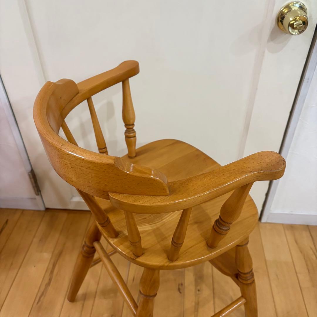 ☆ビンテージ☆ キツツキ キッズ ベビー チェア 木製 ナチュラルカラー