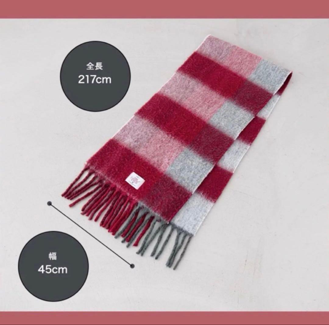 ダーリッチ darich チェックボリュームマフラー ノベルティ - メルカリ