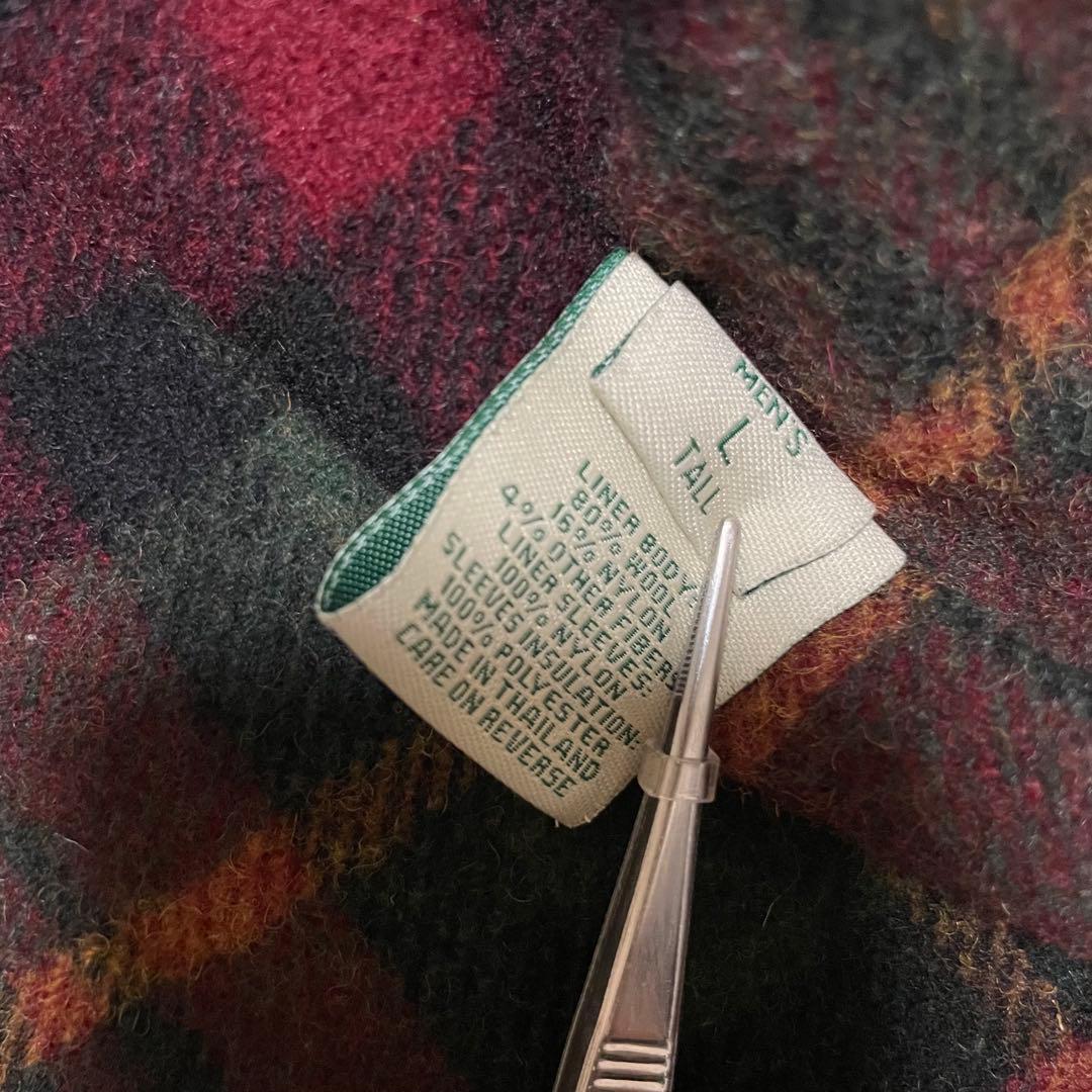 L.L.Bean エルエルビーン ライナー付　ハンティングジャケット L 木タグ