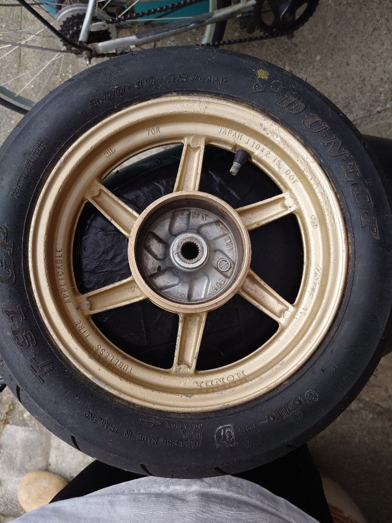 ライブディオZX 金ホイール af35 ディスク化 流用 - メルカリ