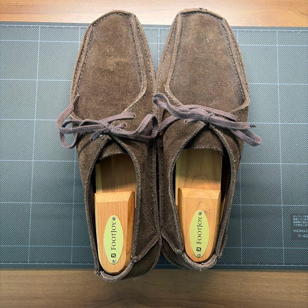 美品 クラークス ワラビー ナタリー スエード 茶色 8.5 26.5cm程度