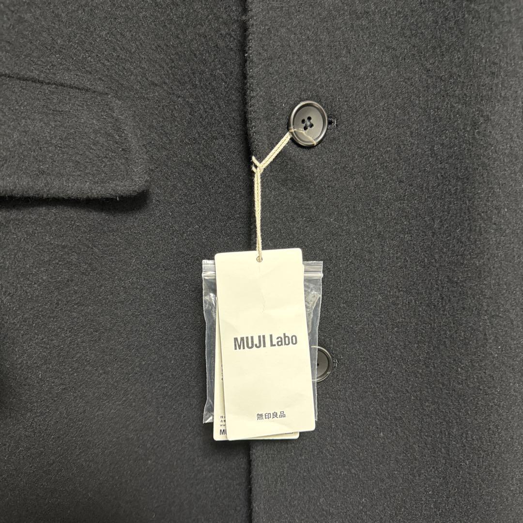 激レア】 タグ付き・新品MUJI Labo カシミヤ混チェスターコート 黒 L
