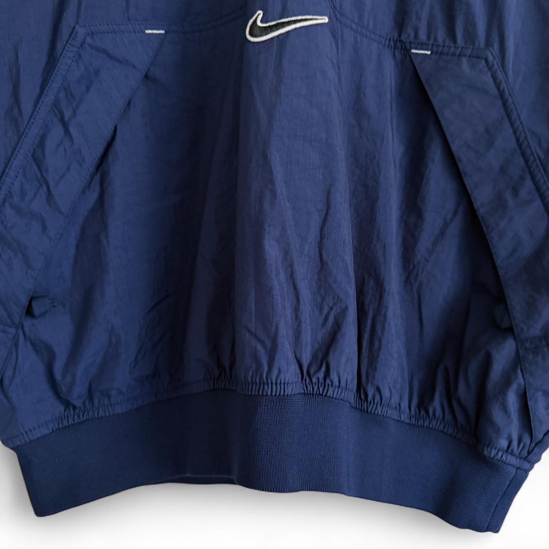 90s ヴィンテージ NIKE ナイロンプルオーバー 刺繍ロゴ 紺 M X9 - メルカリ