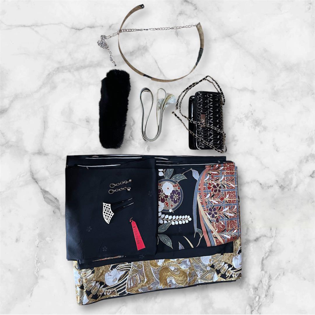 ゆーみん 様専用 上代100万円 手描き友禅ファーショール付き 振袖 フル