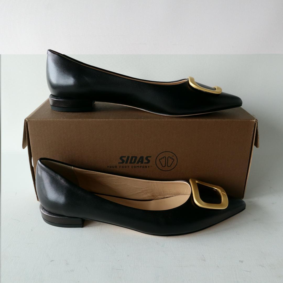 ほぼ未使用/現行ロゴ ファビオルスコーニ バックルフラットシューズ36