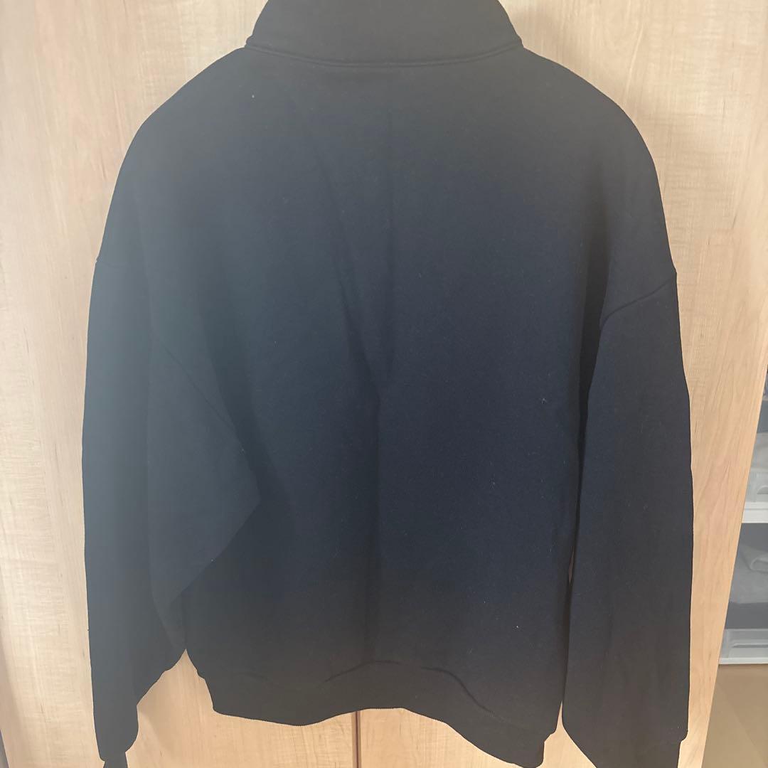 alo 黒 ハーフジップ スウェット XS - メルカリ