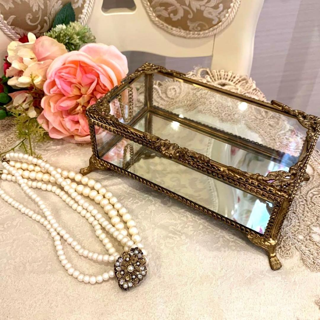 猫足＆真鍮ガラスのジュエリーボックス 楽天市場】ガラスと真鍮でできたジュエリーボックス Brass ガラス