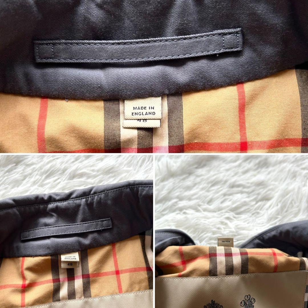 未使用級 バーバリー 現行タグ チェルシー トレンチコート グレー L