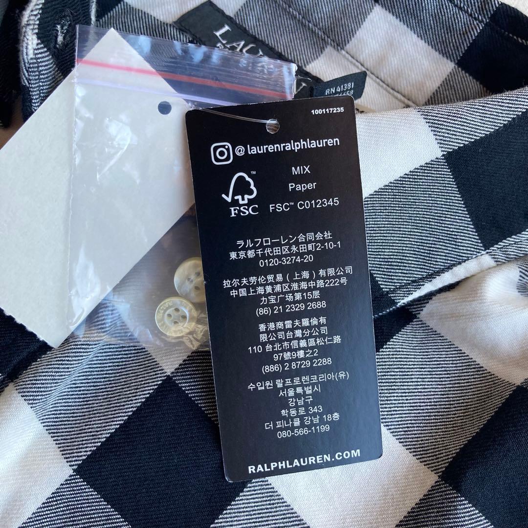 未使用タグ付】ローレンラルフローレン 23AW バッファローチェック