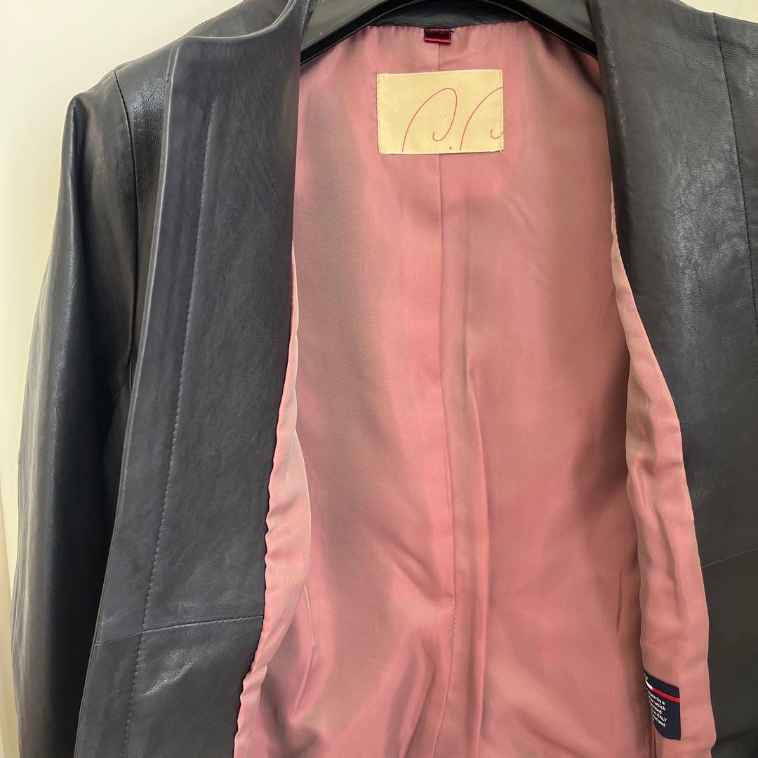 新品】パラスパレス ラムレザー ノーカラー ジャケット - メルカリ