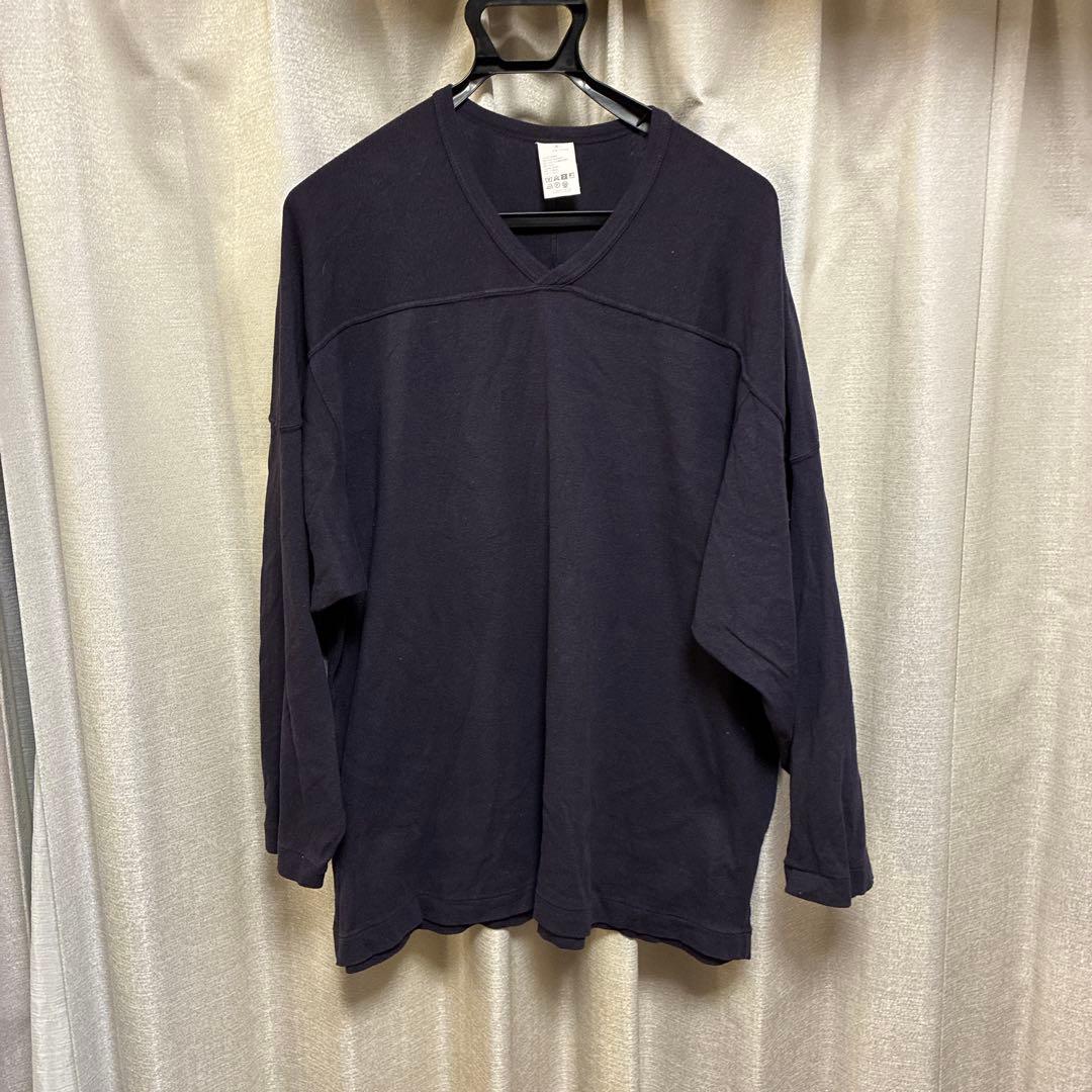 comoli フットボールTシャツ ナス紺 - メルカリ