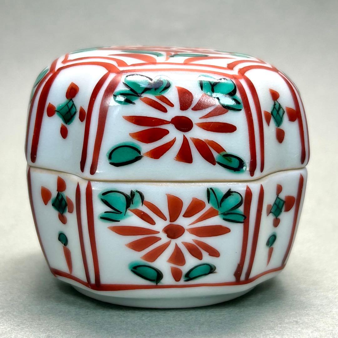 香合 4個セット 『押小路 青磁 呉須 祥瑞 交趾』 茶道具 茶道 共箱