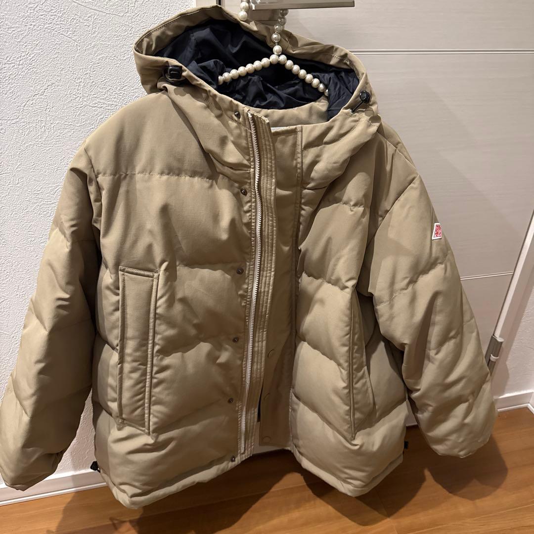 DANTON フードダウンジャケット ベージュ　フリークスストア　s ちょうどいい