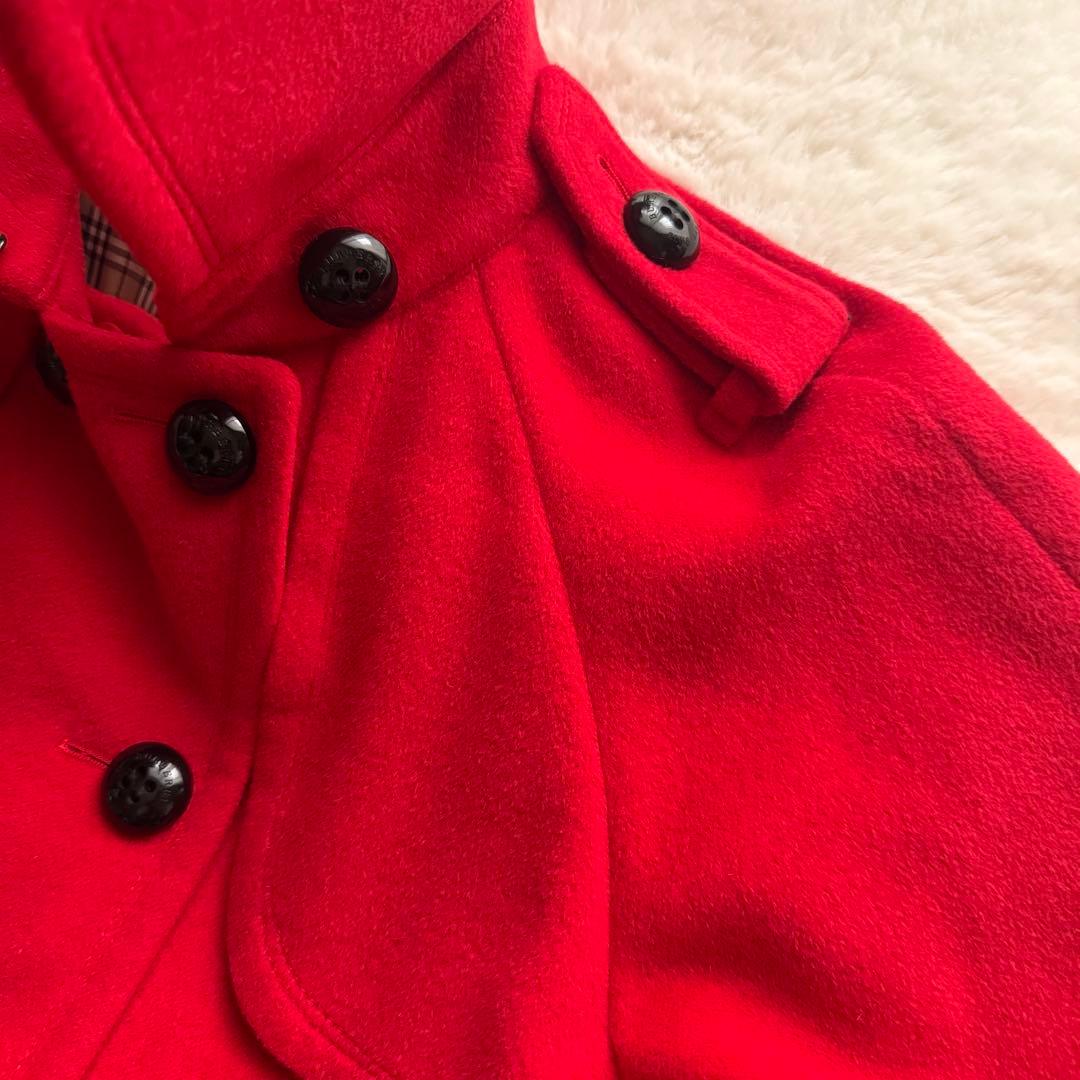 希少✨バーバリーブルーレーベル《38》ポンチョコート アンゴラ フリル