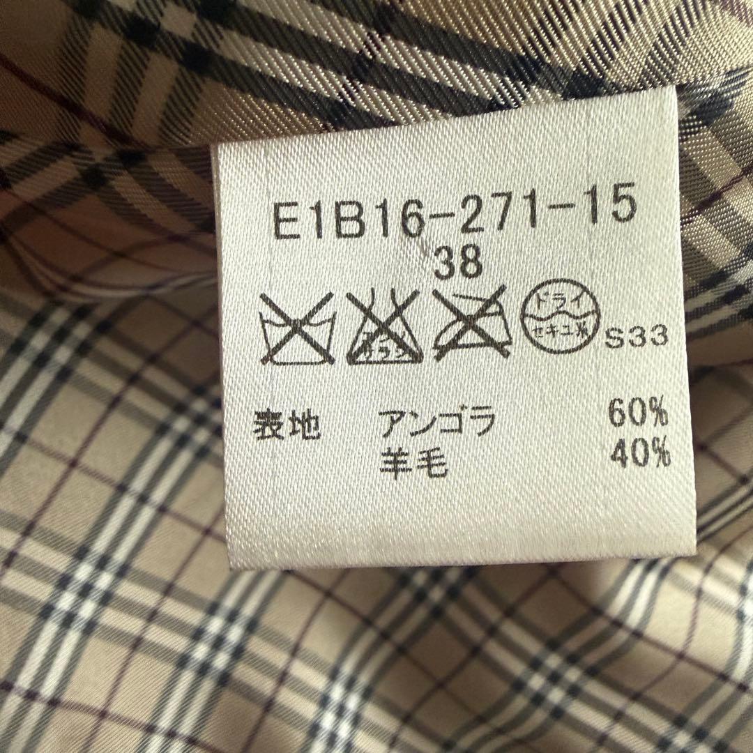 希少✨バーバリーブルーレーベル《38》ポンチョコート アンゴラ フリル