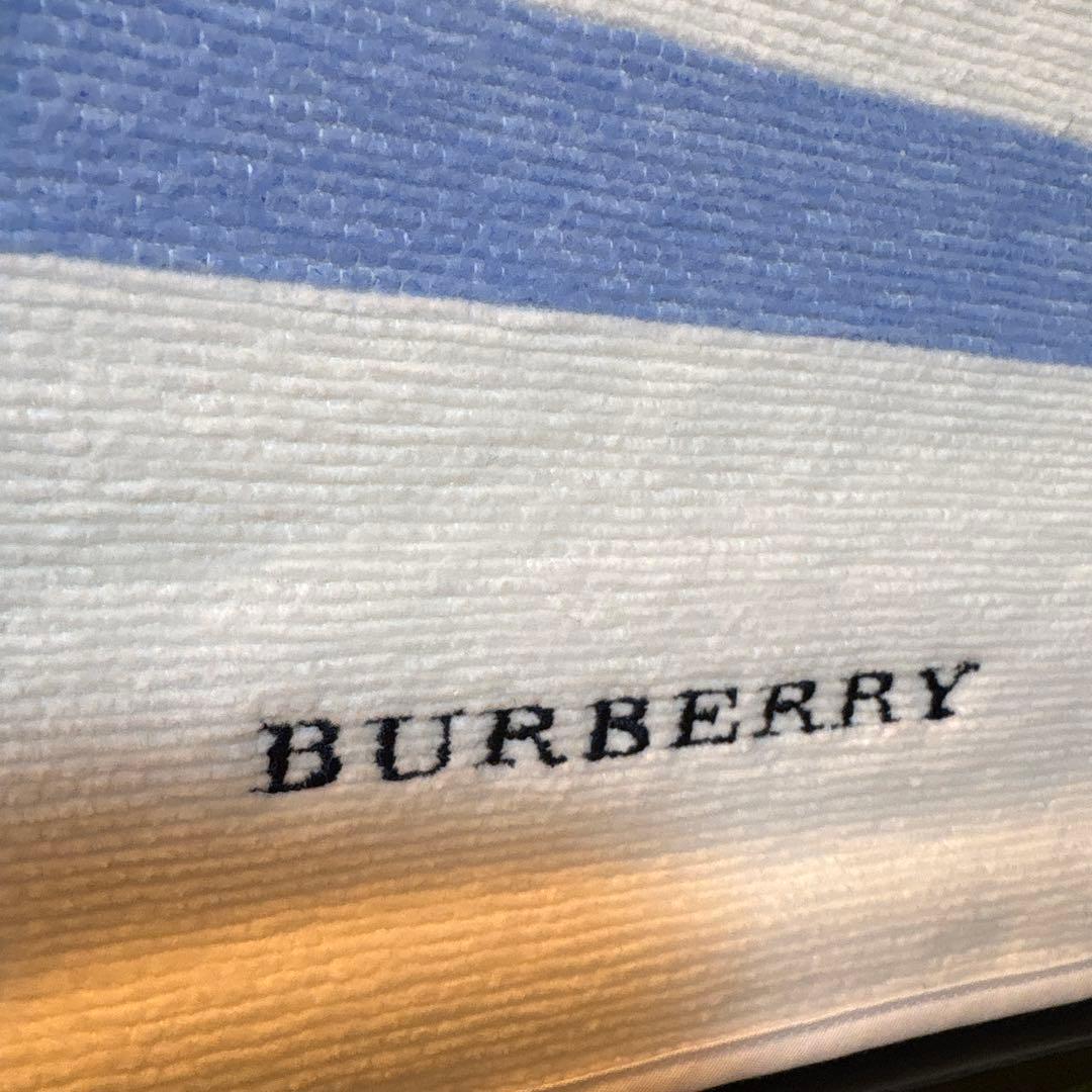 新品未使用 BURBERRY 綿ハーフケット モール系 140×100ブルー - メルカリ