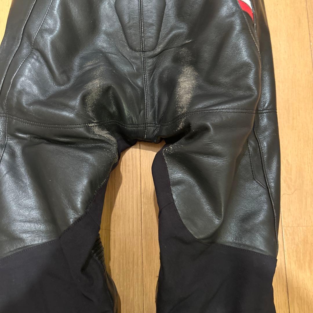 KUSHITANI レザー バイクパンツ L 黒/赤 - メルカリ