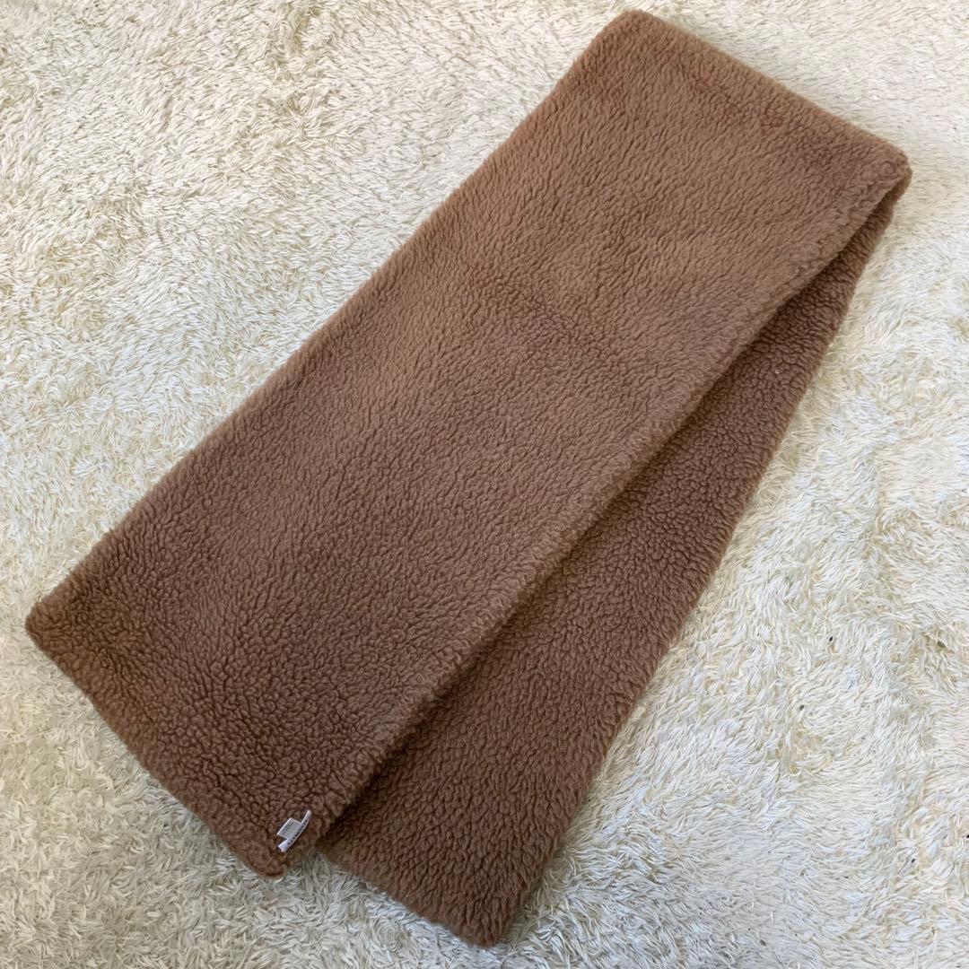 MaxMara マックスマーラ テディベア マフラー ストール キャメル