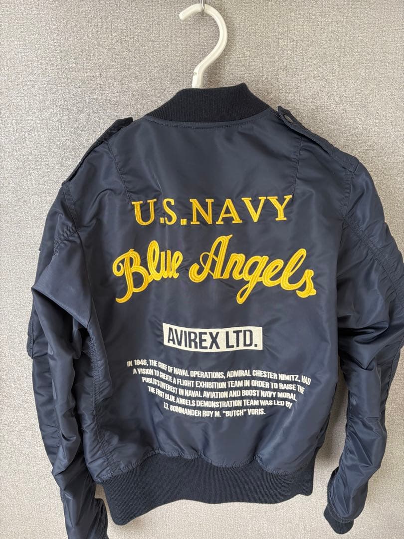 希少 AVIREX l-2a Blue Angels ミリタリージャケット - メルカリ