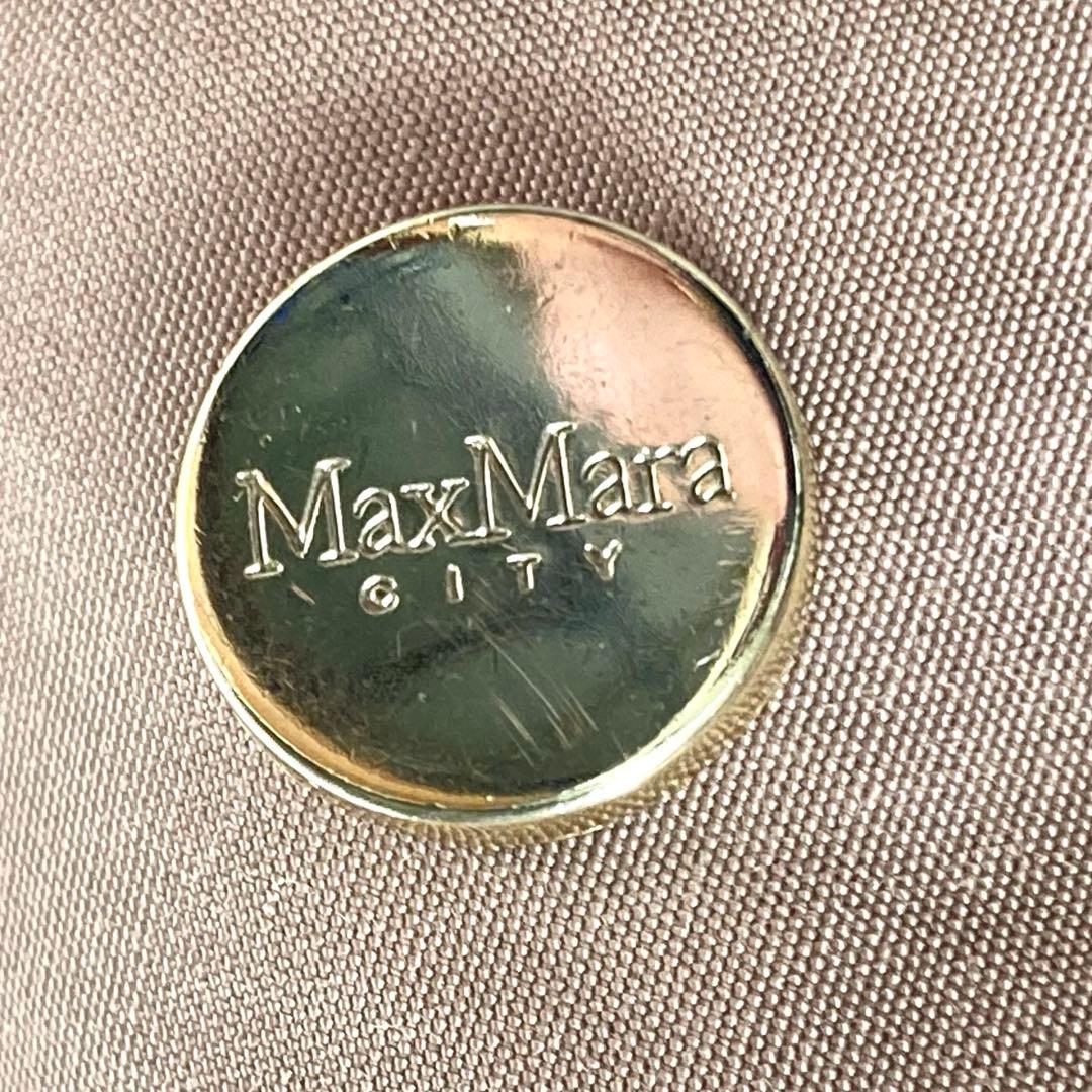 マックスマーラ CITY リバーシブル ベルテッドコート 女優襟 ロゴ